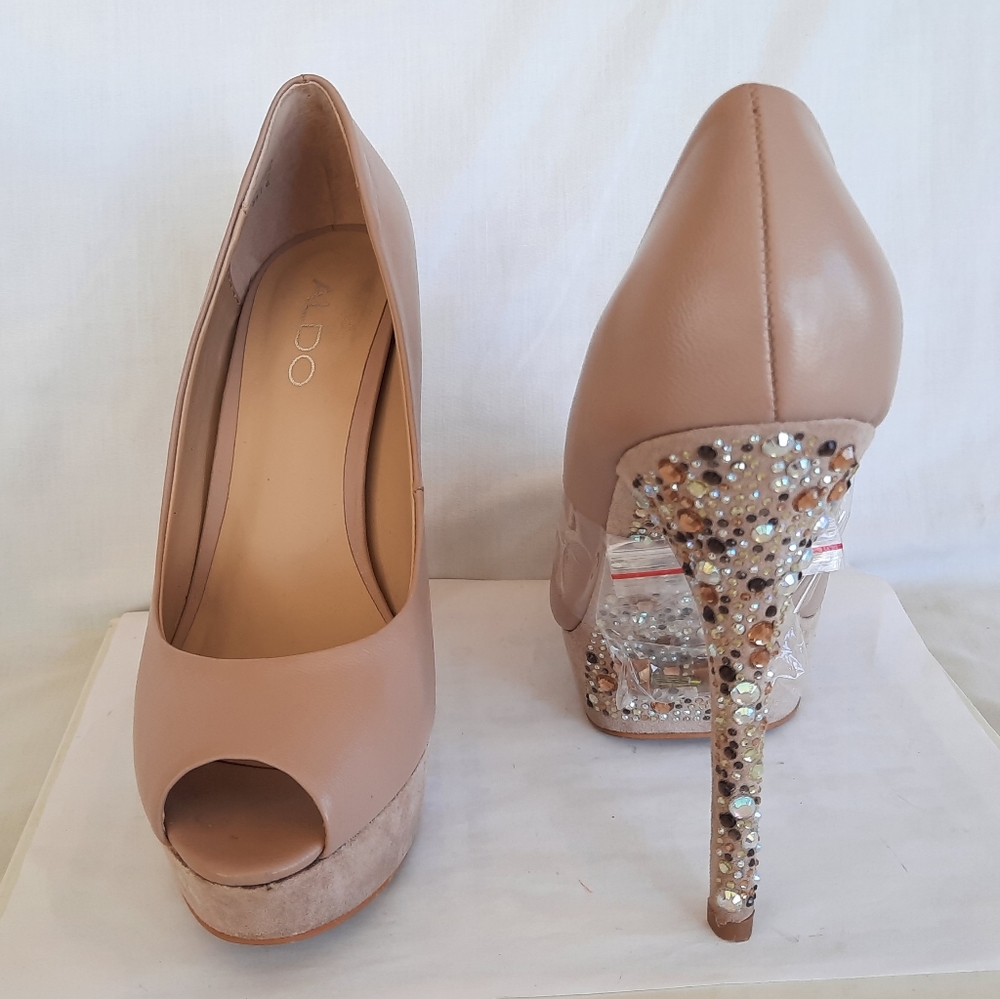 ALDO EMBELLISHED HEELS